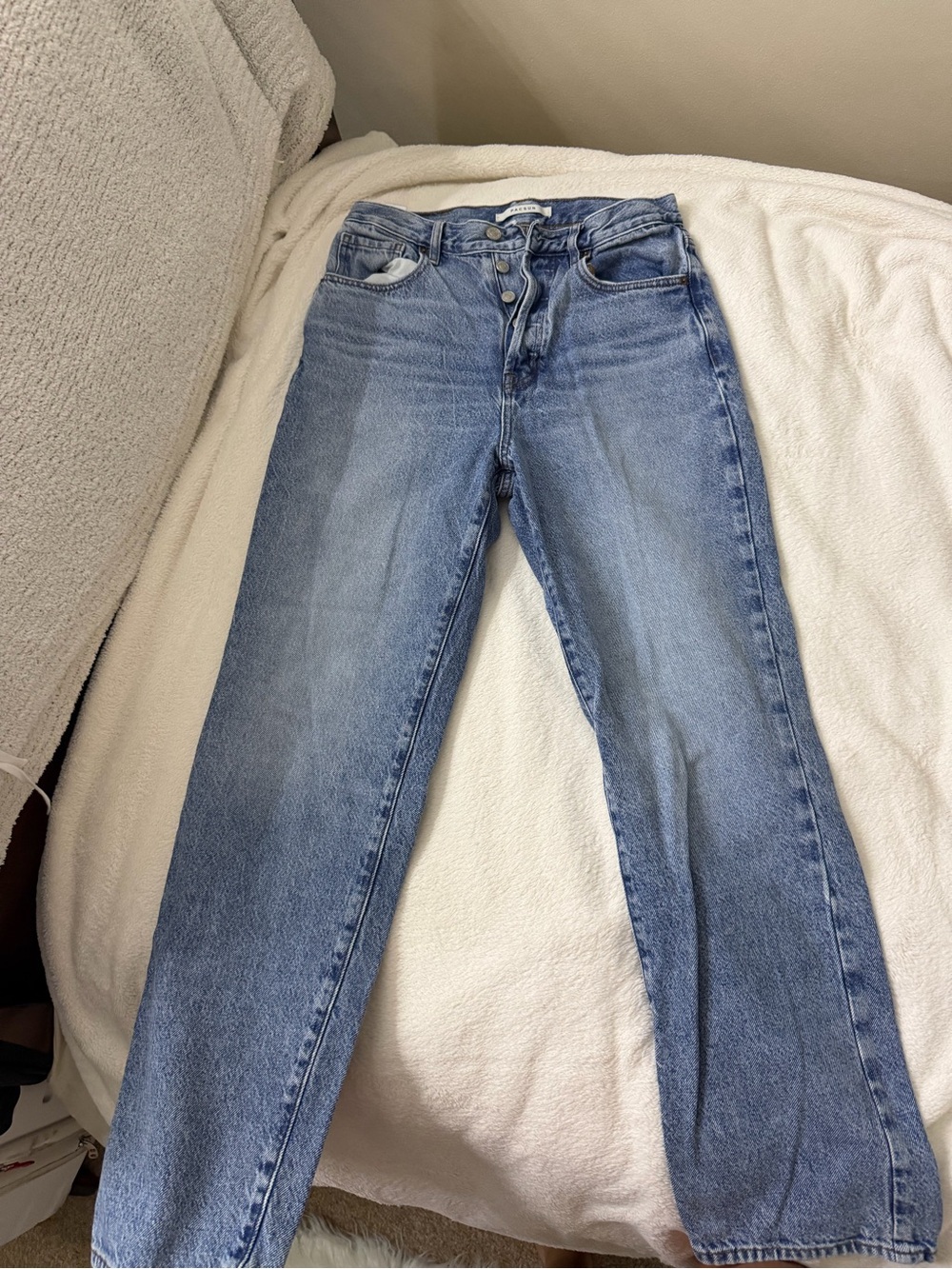 PacSun Light Blue Straight Leg High-Rise Jeans